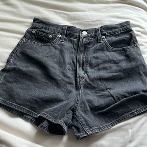 Black LEVI’s Denim Shorts